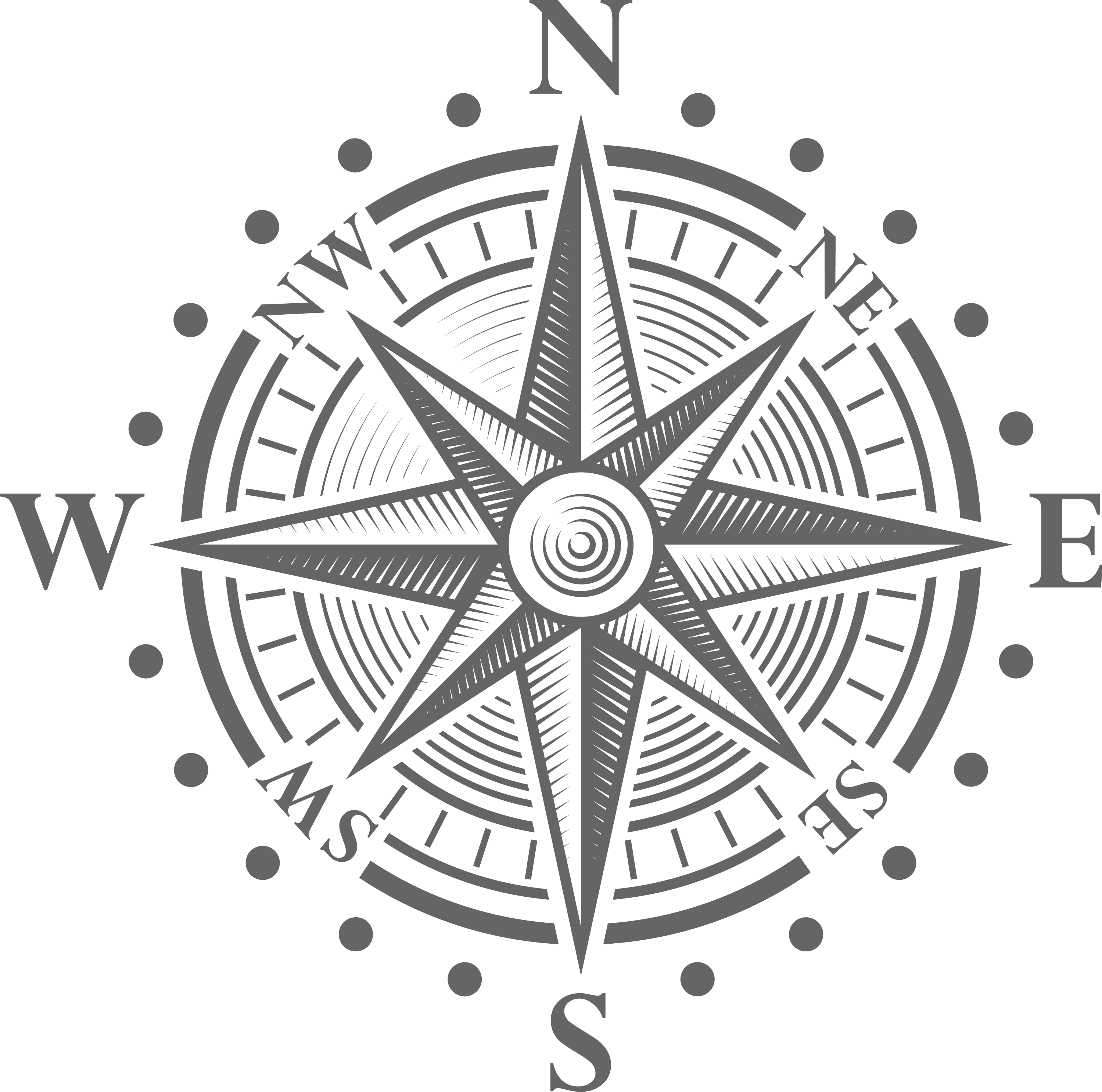 Image of a compass rose.