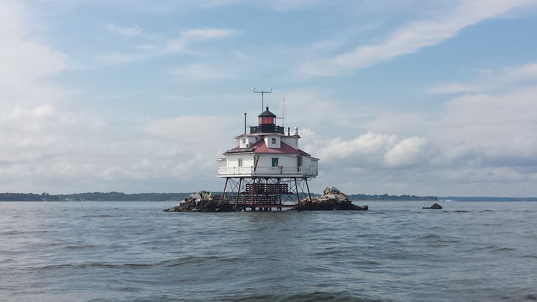 Photograph of Thomas Point Shoal Lighthouse.